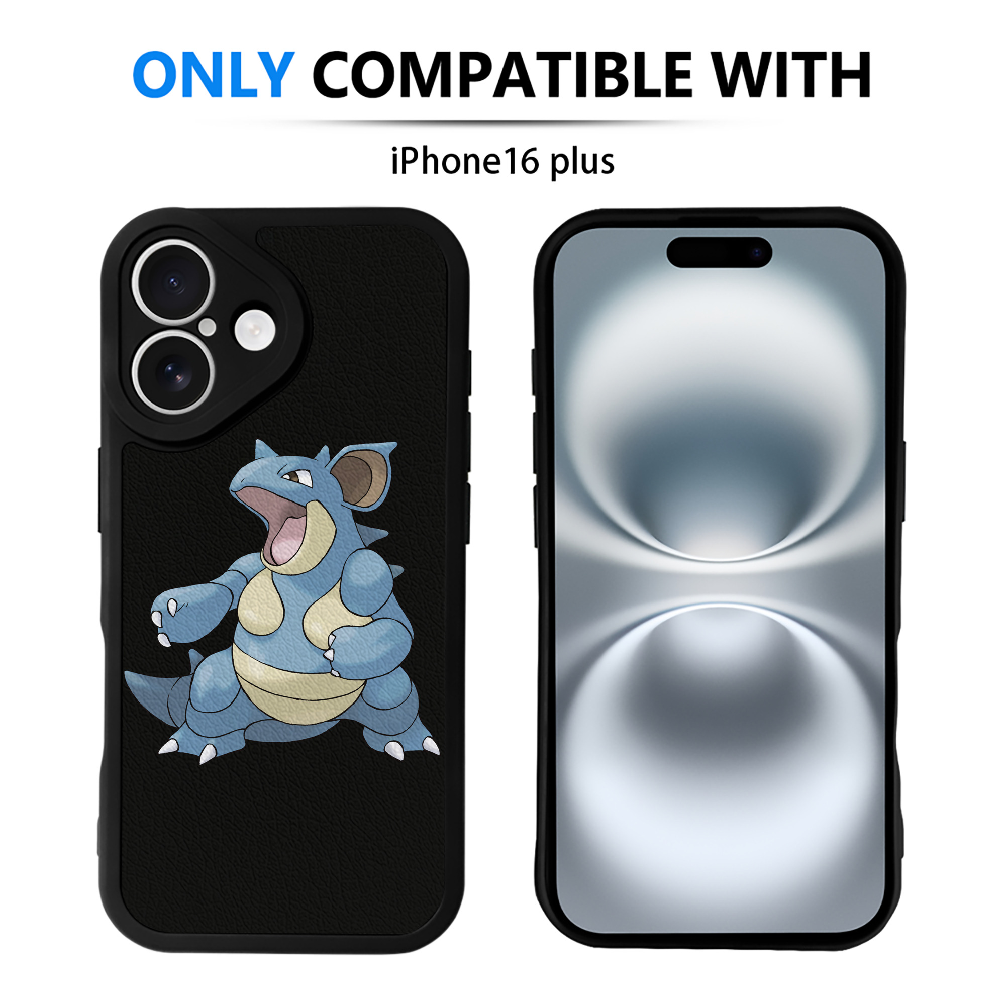 （画像用） ポケットモンスター Pokémon 【iPhone 16シリーズ対応】シリコンスマホケース（レザー調） 材質：シリコン